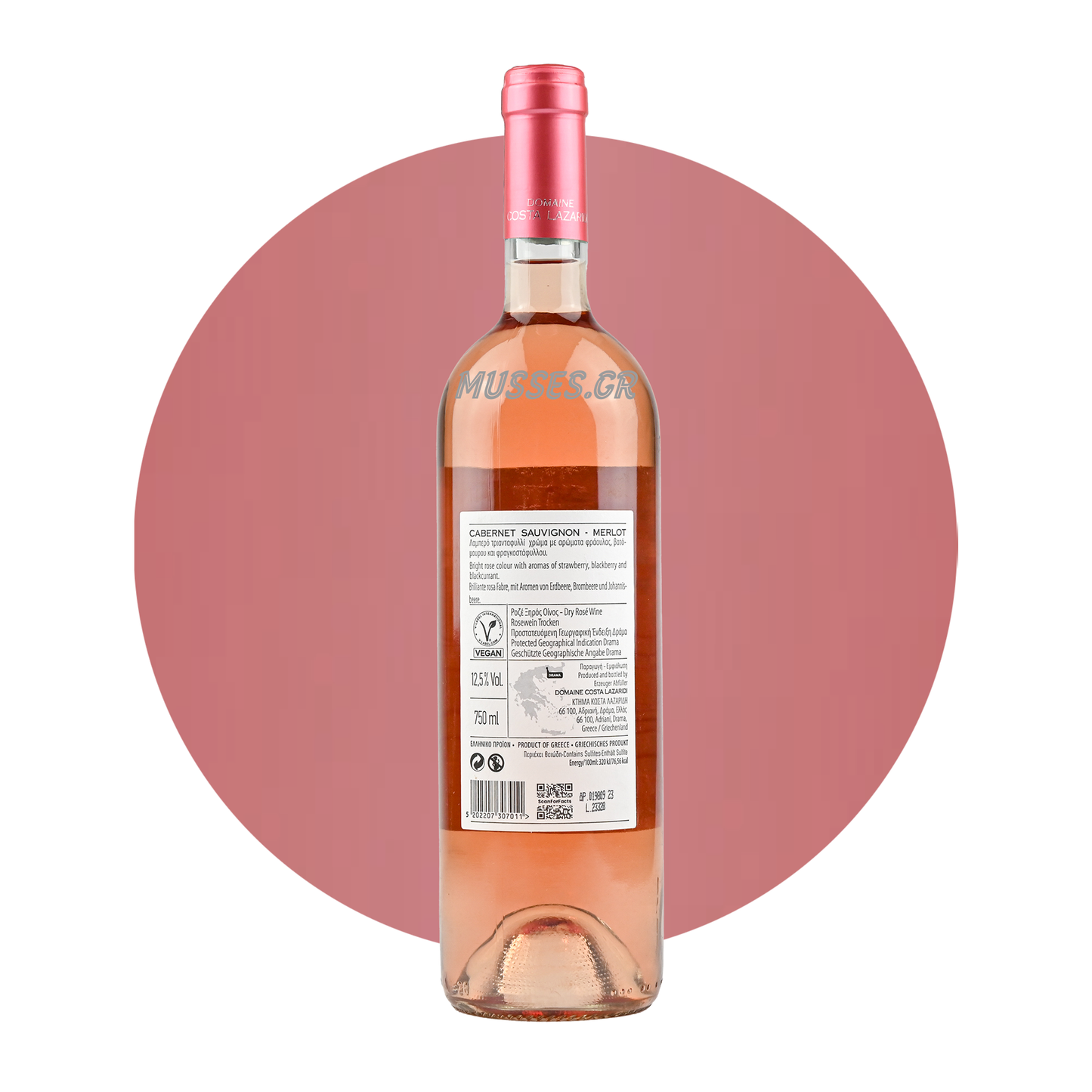 DRYOPI ESTATE ROSE () 750ml - TSELEPOU ESTATE 