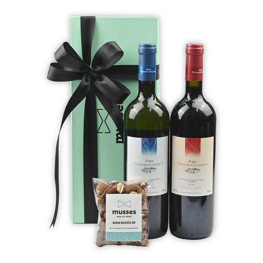 GIFT PACKAGE WITH CHAZIMEICHALI WINE AND CHOCOLATES