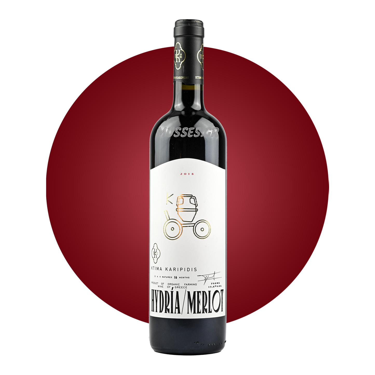 HYDRIA MERLOT (2019) 750ml - ΚΑΡΙΠΙΔΗ (ΚΤΗΜΑ)