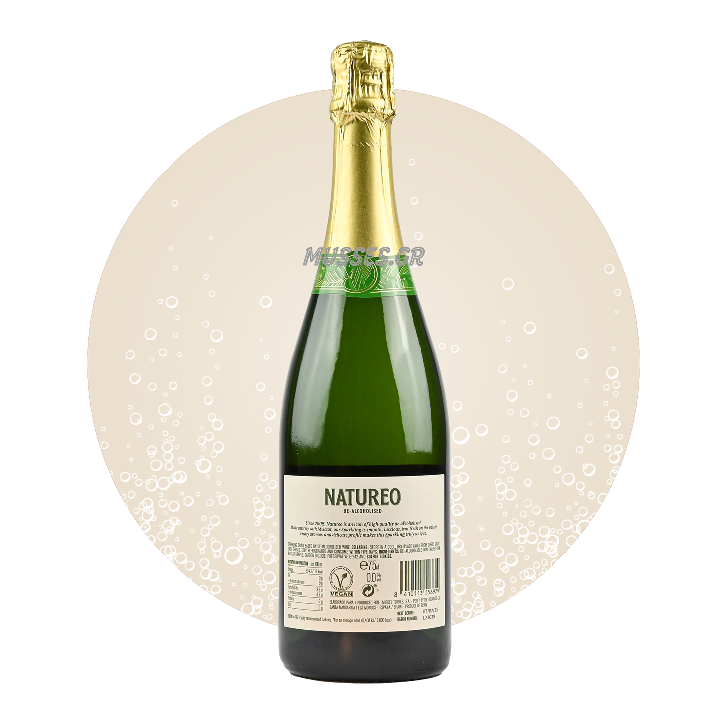 NATUREO SPARKLING 0% 750ml - FAMILIA TORRES