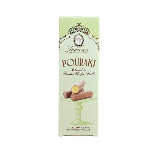 POURAKI BUTTER WAFER ΜΕ ΠΡΑΛΙΝΑ PISTACHIO 110gr - LAURENCE